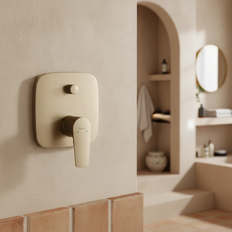 Hansgrohe Talis E maska za ugradnu slavinu za kadu sa prebacivačem – brušena bronza (71745140)