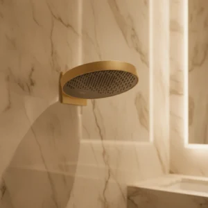 Hansgrohe Rainfinity nadglavna tuš ruža 360 PowderRain sa izlivom – brušena bronza (26230140)