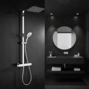 Hansgrohe Raindance E Bela/Hrom slavina za kadu termostatska sa usponskim tušem (27112400)