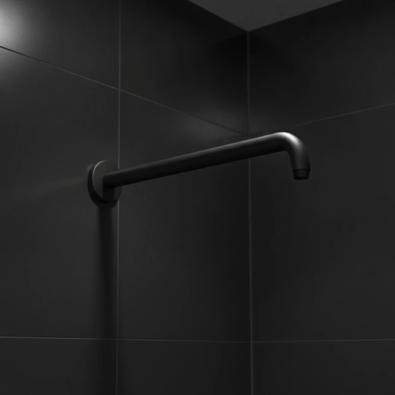 Hansgrohe zidni izliv za tuš ružu 39 cm – mat crna (27413670)