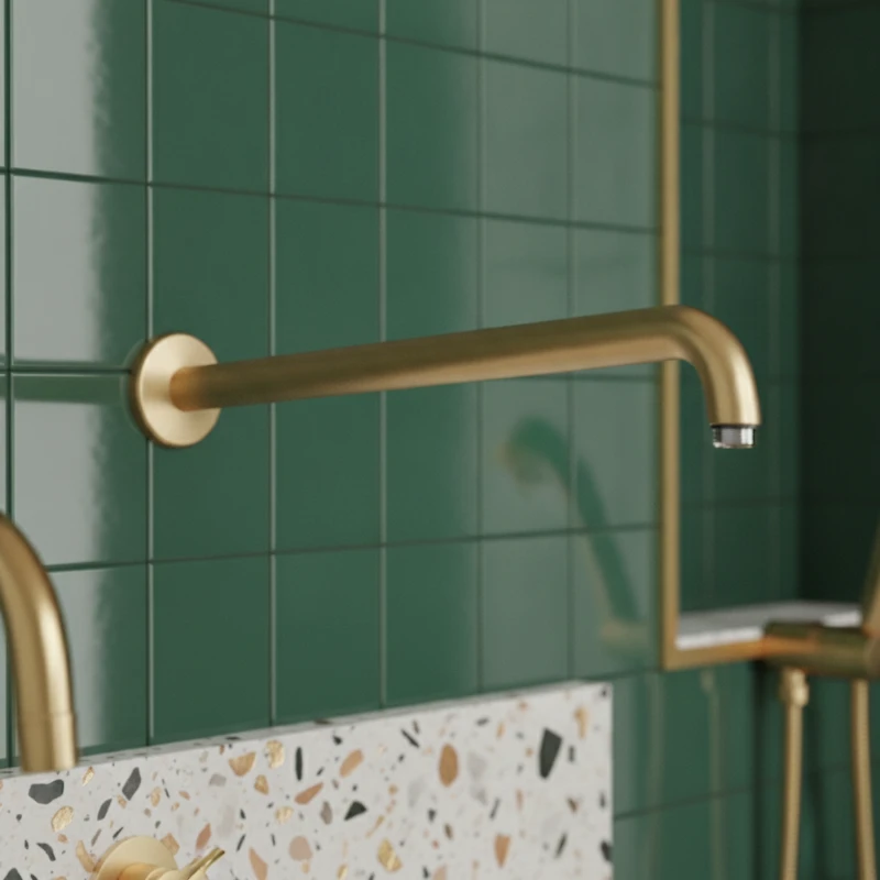 Hansgrohe zidni izliv za tuš ružu 39 cm – brušena bronza (27413140)