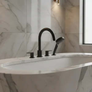 Hansgrohe Vernis Blend MattBlack ugradna slavina za kadu sa 4 otvora (71456670)