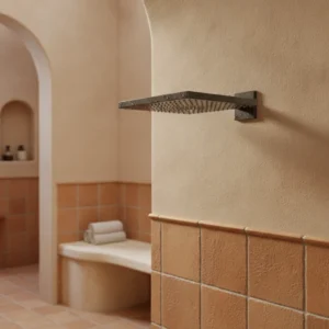 Hansgrohe Raindance E nadglavna tuš ruža sa izlivom 300 1jet – brušeni crni hrom (26238340)