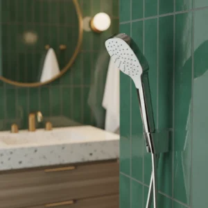 Hansgrohe Croma Select E 110 tuš ručica sa držačem i crevom – bela/hrom (26412400)