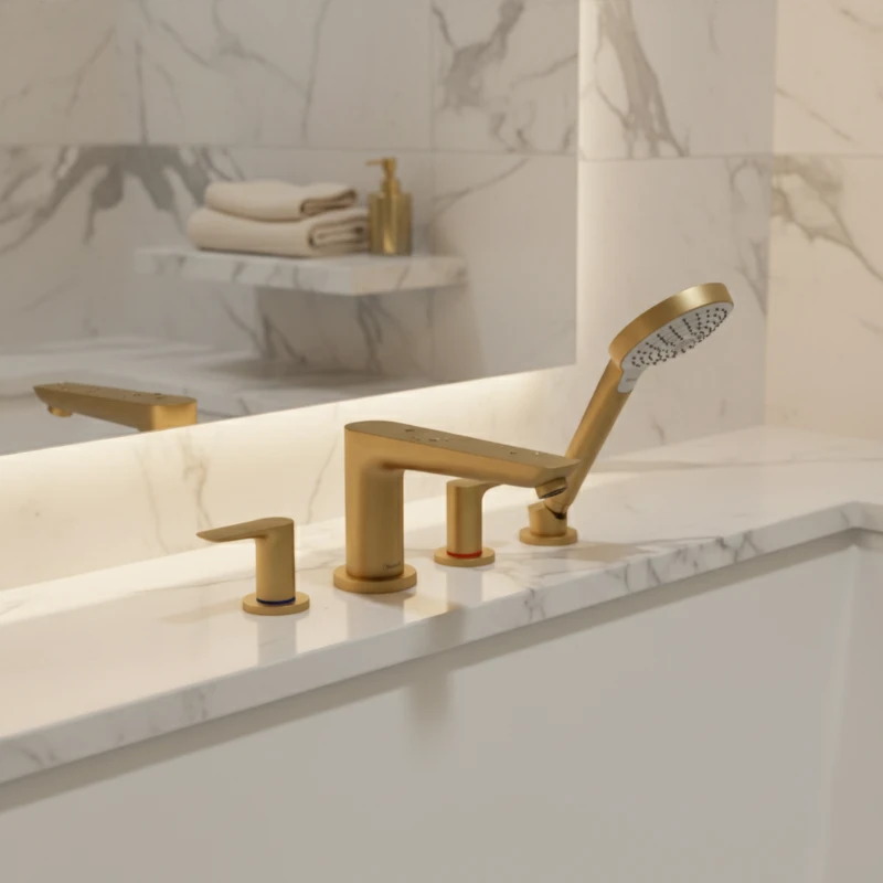 Hansgrohe Talis E BrushedBronze ugradna slavina za kadu sa 4 otvora