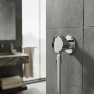 Hansgrohe FixFit E zidni priključak za tuš crevo sa nepovratnim ventilom i zglobom (27505000)