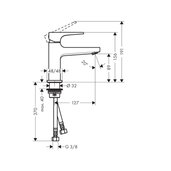 Hansgrohe Metropol 100 slavina za lavabo 32500000 | ITIM