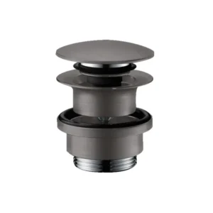Hansgrohe 50100340 Klik-Klak odvodni ventil za lavabo i bide u brušenom crnom hromu