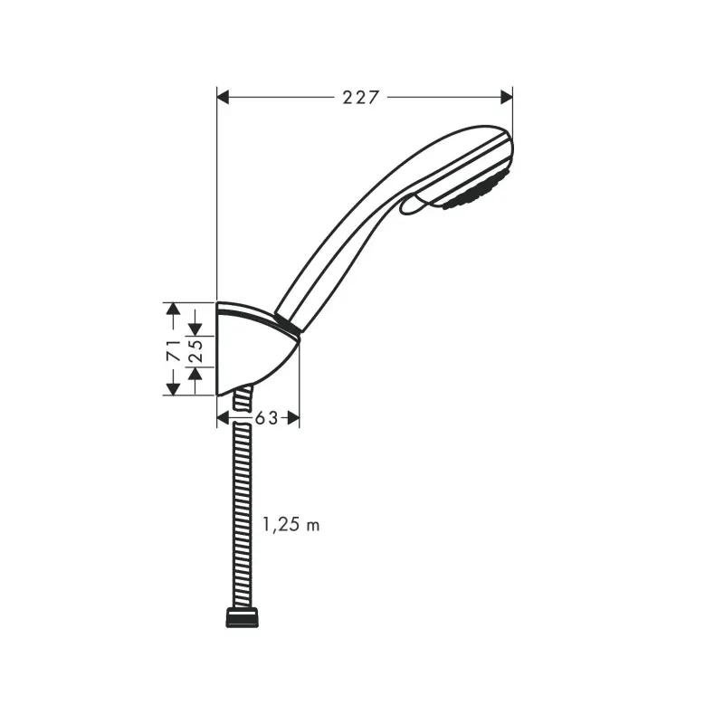 Hansgrohe Crometta 85 27558000 tuš ručica sa držačem i crevom 125 cm hrom