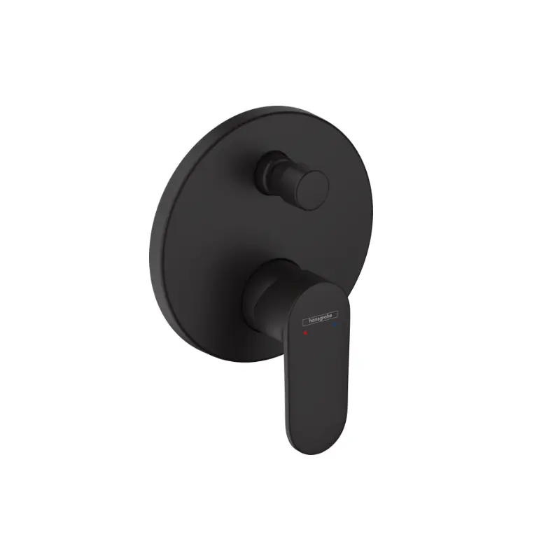 Hansgrohe Vernis Blend 71466670 maska za ugradnu slavinu za kadu sa prebacivačem u mat crnoj boji