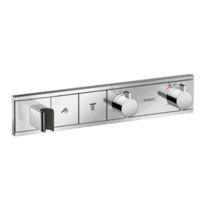 Hansgrohe RainSelect 15355000 maska za slavinu za kadu Hansgrohe RainSelect 15355000 maska za ugradnu slavinu za kadu sa termostatom i integrisanim držačem tuš ručice
