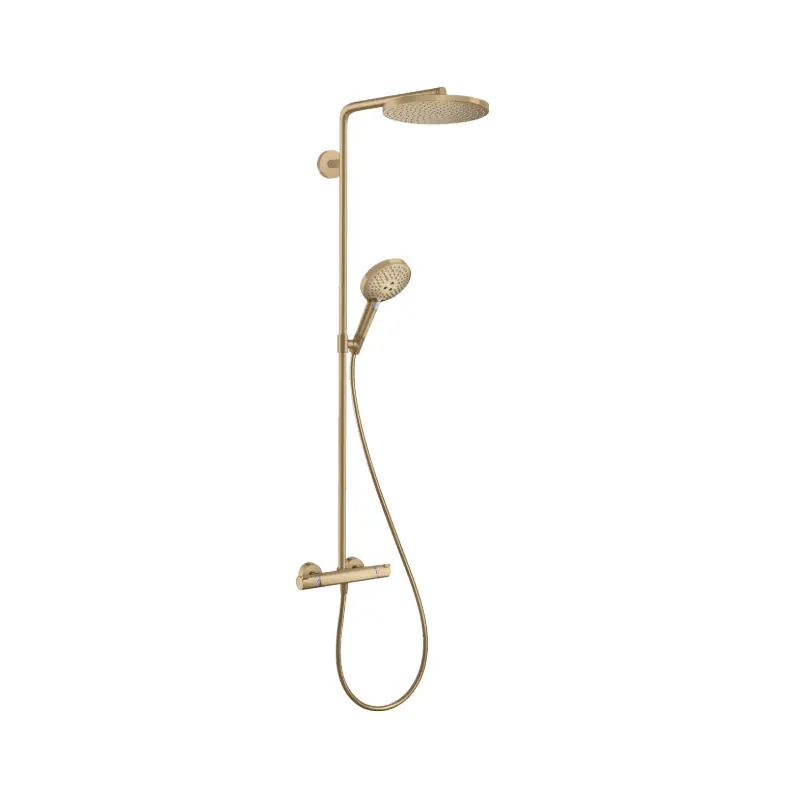 Hansgrohe Raindance Select S 27633140 tuš sistem sa termostatom i nadglavnom tuš ružom 240 mm brušena bronza
