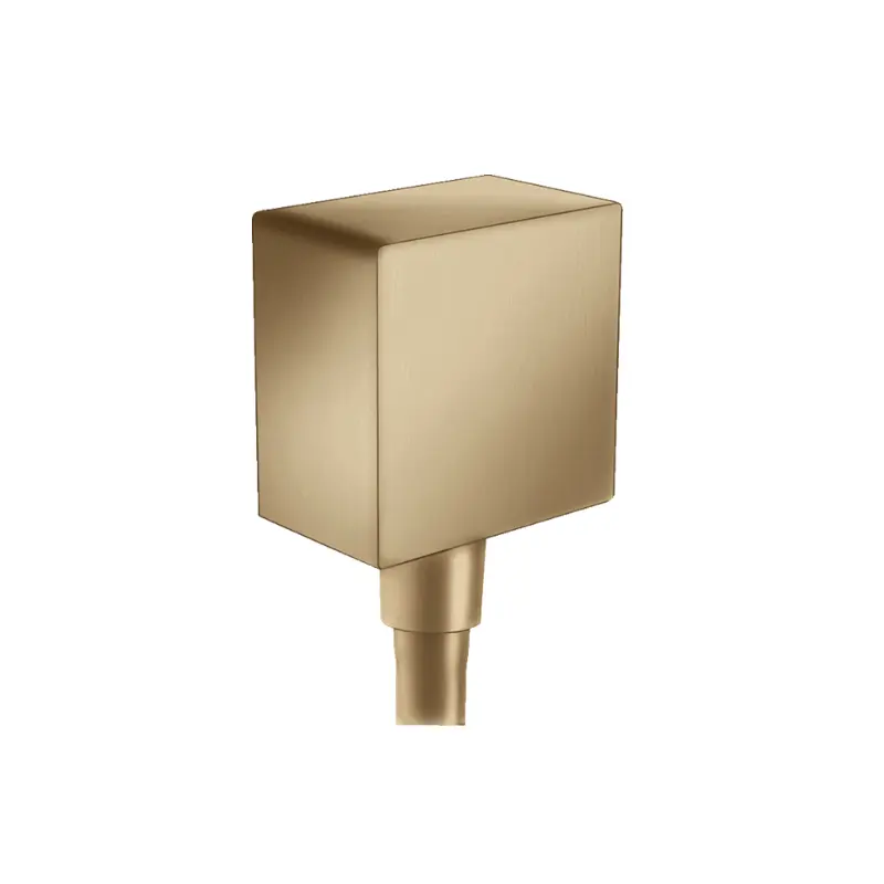 Hansgrohe FixFit 26455140 kvadratni zidni priključak za tuš crevo brušena bronza