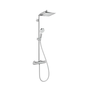 Hansgrohe Crometta E termostatska slavina za kadu 27271000 Hansgrohe Crometta E slavina za kadu termostatska sa usponskim tušem hrom 27271000