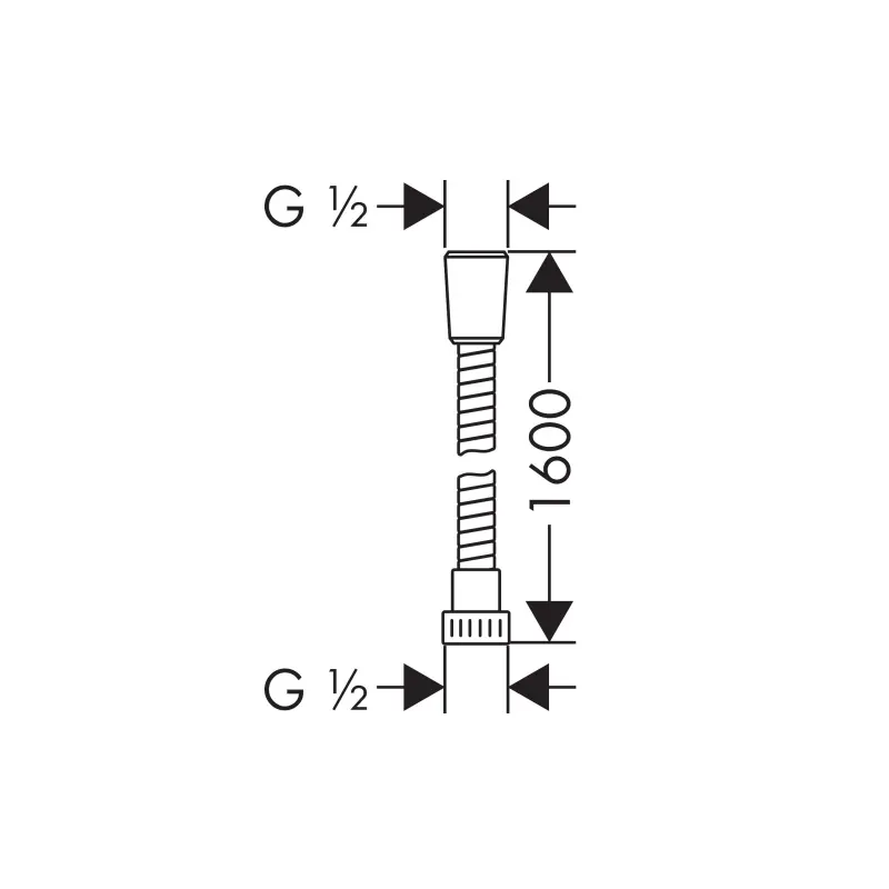 Hansgrohe Metaflex tuš crevo 160 cm (28266000) - Slika 3
