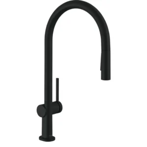 Hansgrohe Talis M54 210 Matt Black slavina Hansgrohe Talis M54 210 slavina za sudoperu matt black izvlačni tuš