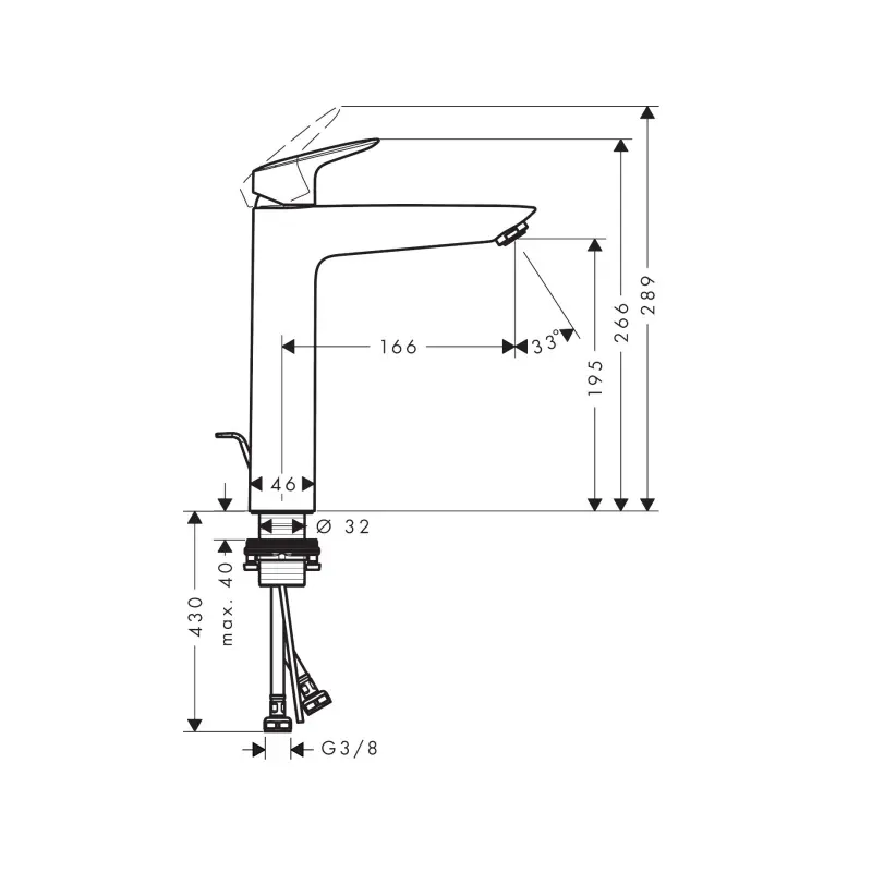 Hansgrohe Logis 71090000 slavina za lavabo