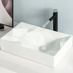 Rubicer RS526 beli pravougaoni nadgradni lavabo 56 × 35,5 cm