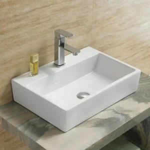 Rubicer RS266 beli pravougaoni nadgradni lavabo 53 × 36 cm