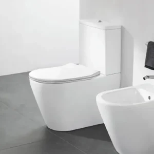 RUBICER Glamic monoblok WC šolja RSWM9908GLM bela sa slim soft-close daskom