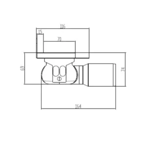 ACO ShowerDrain C telo kanalice H74 ACO ShowerDrain C telo tuš kanalice H74