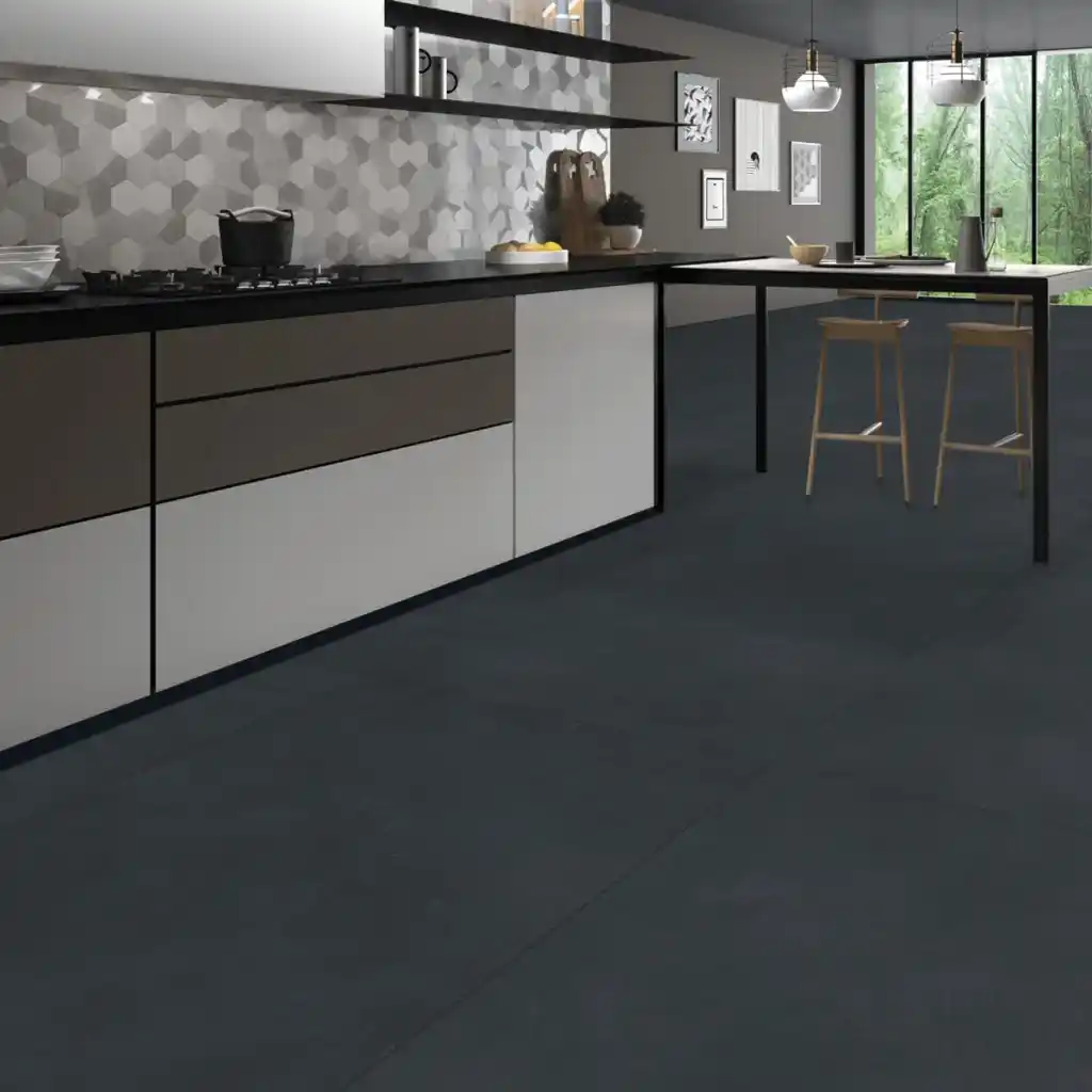 RUBICER Pločice porcelain beton nero matt