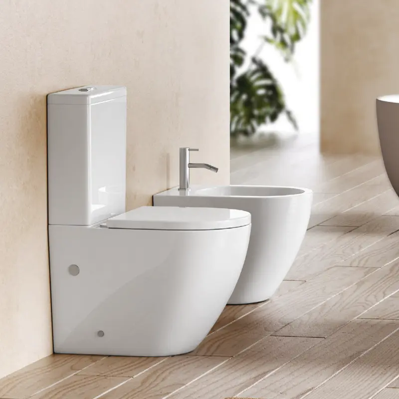 RUBICER Fly monoblok WC šolja RKWST003BR bela keramika sa slim soft-close daskom
