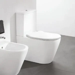 RUBICER Fly monoblok WC šolja RKWST003BR bela keramika sa slim soft-close daskom