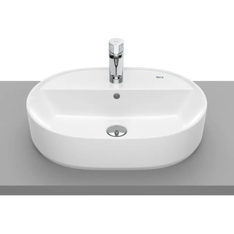 Roca The Gap Round nadgradni lavabo 55 × 40 cm (A3270Y0000)