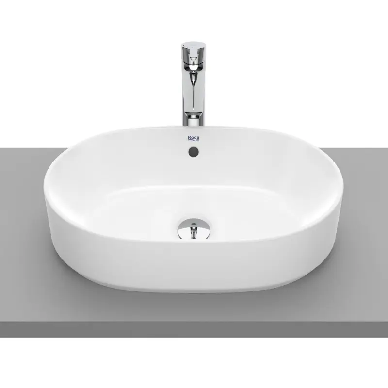 Roca The Gap Round nadgradni lavabo 55 × 39 cm (A3270Y1000)