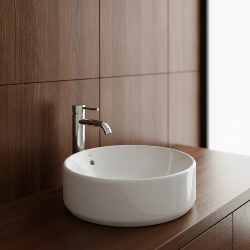 Roca The Gap Round nadgradni lavabo 39 × 39 cm (A3270MJ000)