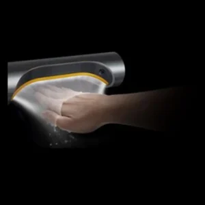 DYSON Airblade 9kJ HU03 zidni sušač za ruke od nerđajućeg čelika, sa HEPA H13 filterom, ECO režimom i sušenjem za 10 sekundi.