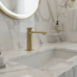 Teorema Slope slavina za lavabo srednja soft brass