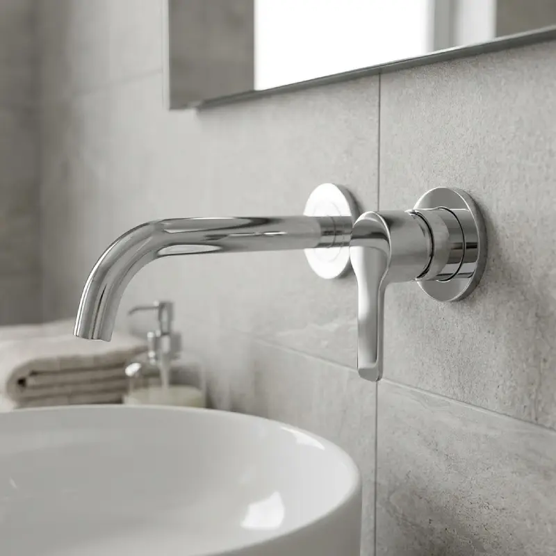 Teorema Goodlife 86318E11 maska za zidnu slavinu za lavabo sa izlivom 200 mm u hrom završnoj obradi