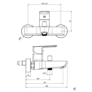 Teorema 8E16011 slavina za kadu