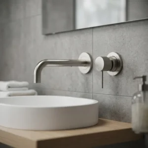 Teorema Lab 3.0 9J318EE0 maska za zidnu slavinu za lavabo sa izlivom 190 mm u brušenom niklu