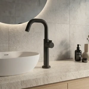 Rosan Stolz S3 Black slavina za lavabo visoka