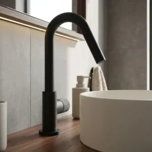 Rosan Stolz S4 Black slavina za lavabo srednja