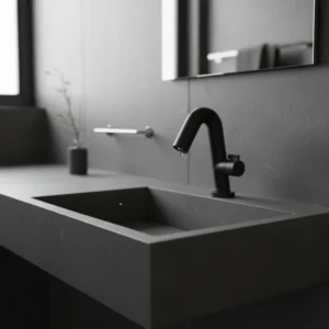 Rosan Stolz S3 Black slavina za lavabo niska