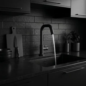 Rosan Stolz S3 Black slavina za sudoperu 338101B mat crna jednoručna