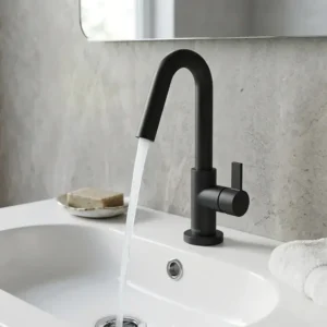 Rosan Stolz S3 Black slavina za lavabo srednja