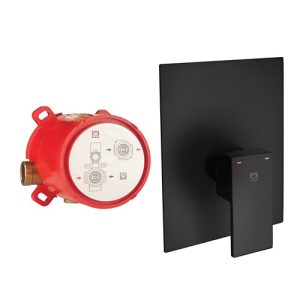 HERZ UNITAS Ugradna baterija bez prebacivača komplet sq black UH00361B