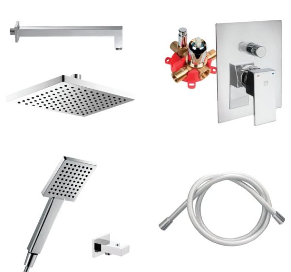 HERZ UNITAS Ugradni set 7/1 sq black UH00364B - Image 2