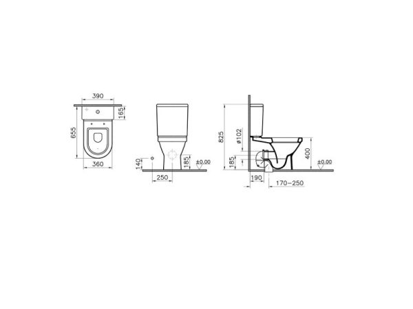 VITRA Monoblok BWT. VAR. sa Daskom S50 SVS50 - Image 2