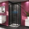 HUPPE X1 BLACK TUŠ KABINA 90x90 antiplaque glass h-200 140107.023.322