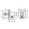 Hansgrohe Zidni Priključak FixFit Porter Square 26486000 - Image 2