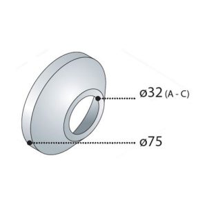 OMP TEA Rozetna za sifon f75/32 115.220.5.