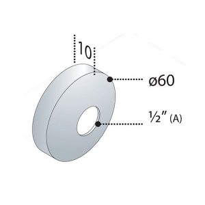 OMP TEA Rozetna 1/2" f60 10mm 118.320.2.