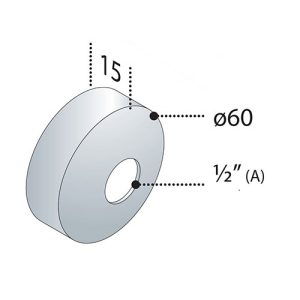 OMP TEA Rozetna 1/2" f60 15mm 118.330.2.