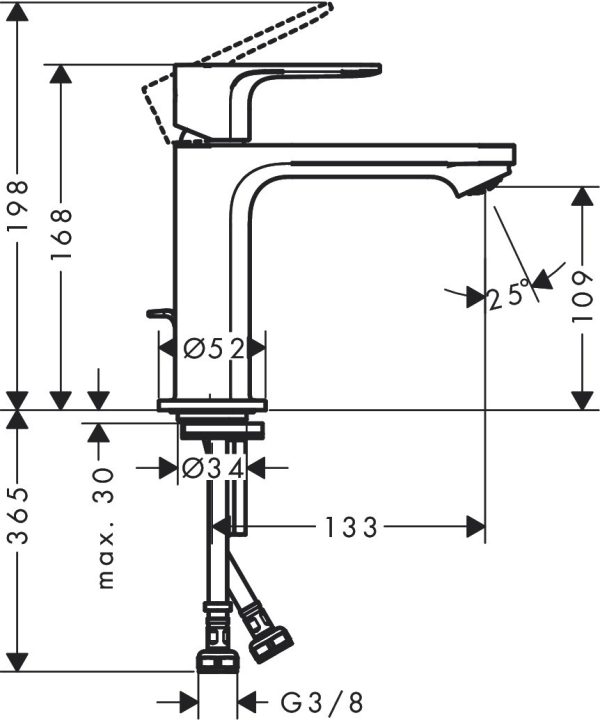 HANSGROHE REBRIS S SET 3 U 1 CRNA MAT 72517670 + 72440670+26422670 - Image 5